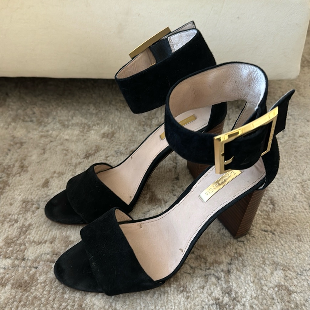 Louise Et Cie Velvet Heeled Sandals